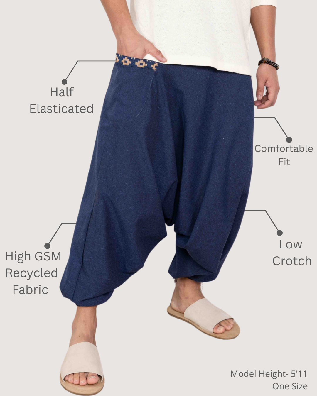 Aladdin Low Crotch Harem Pants