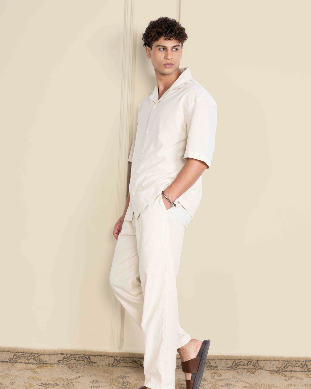 Sage Grey Renewed Cotton Resort Co-ord Set