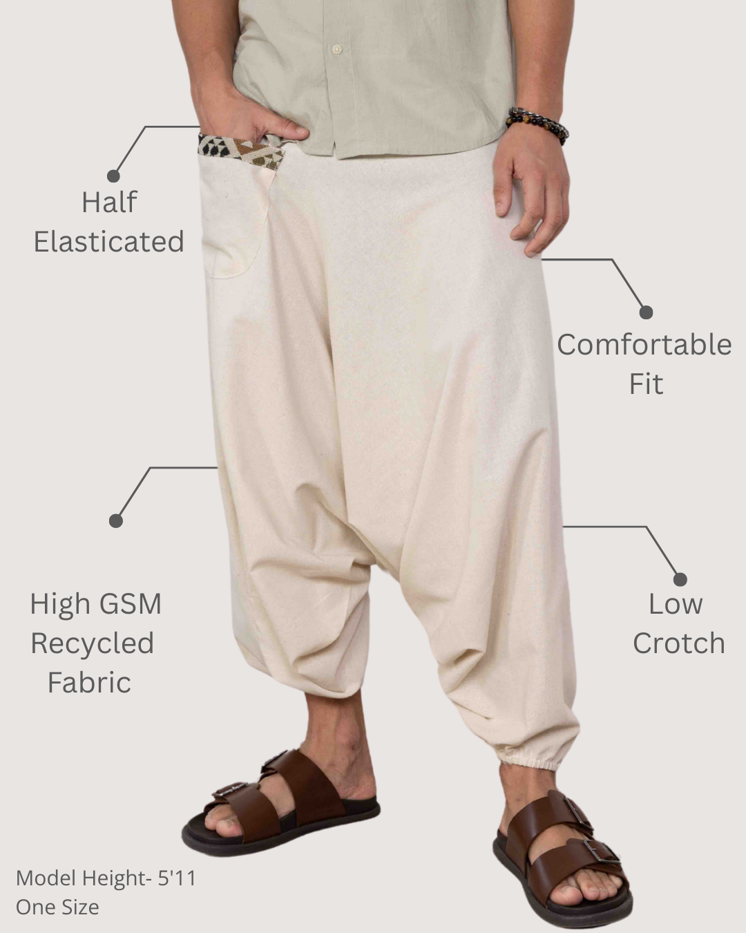 Aladdin Low Crotch Harem Pants