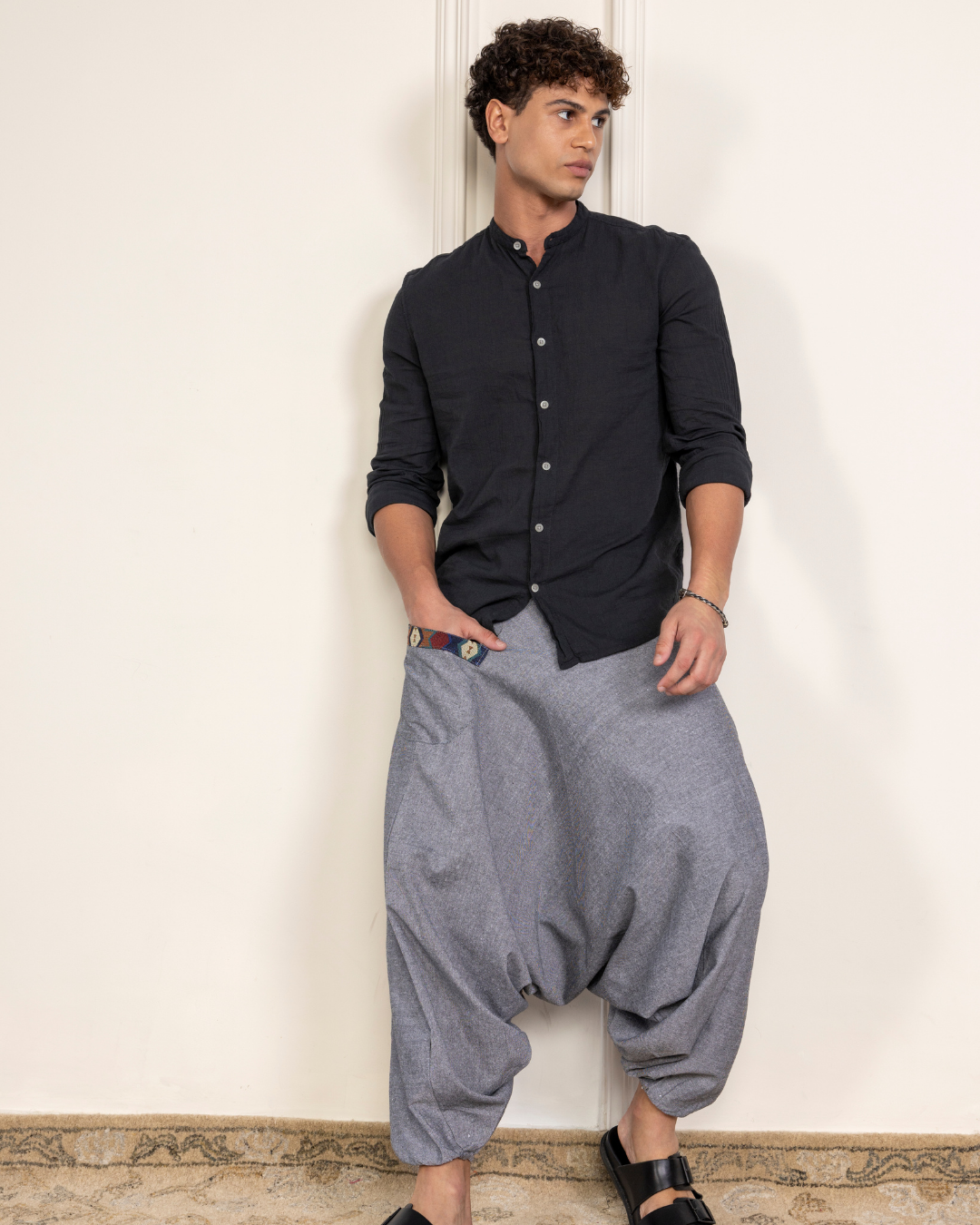 Aladdin Low Crotch Harem Pants