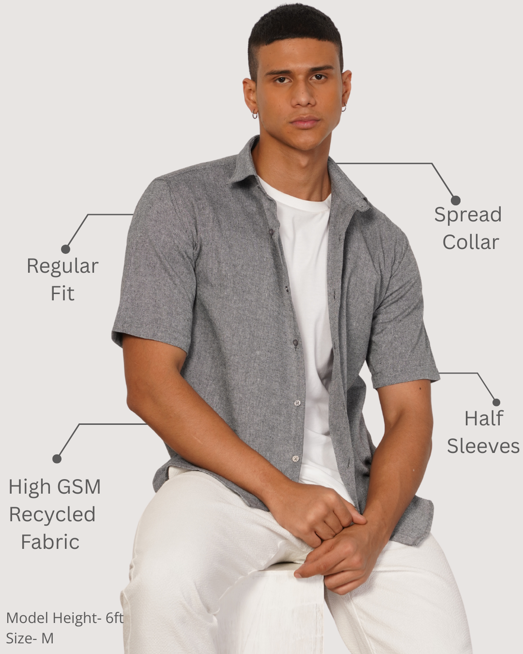 Half Sleeves Shirt.