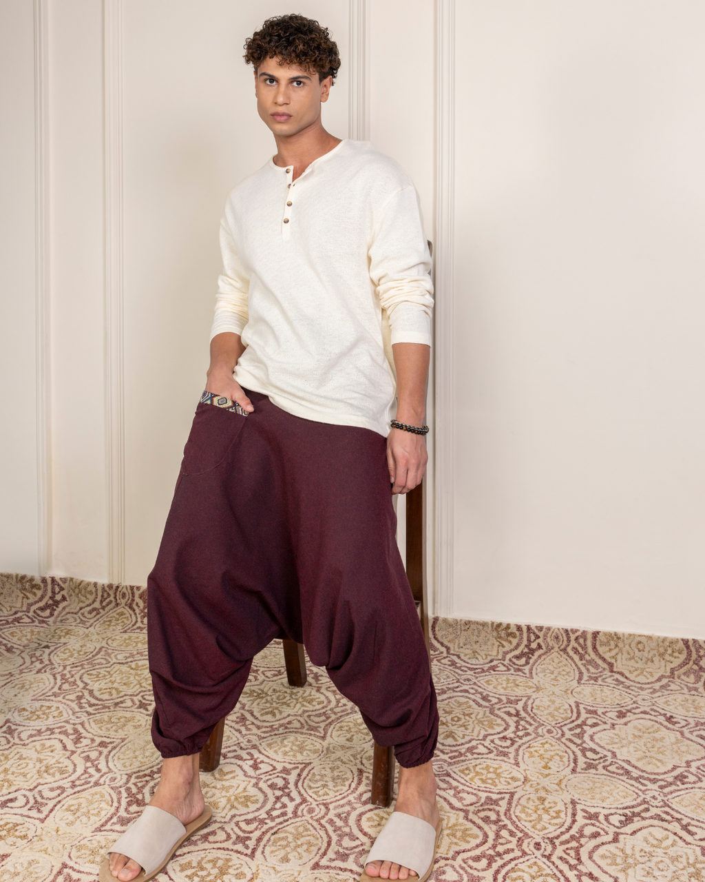 Aladdin Low Crotch Harem Pants