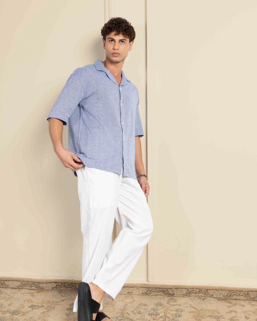 Sage Grey Renewed Cotton Resort Co-ord Set