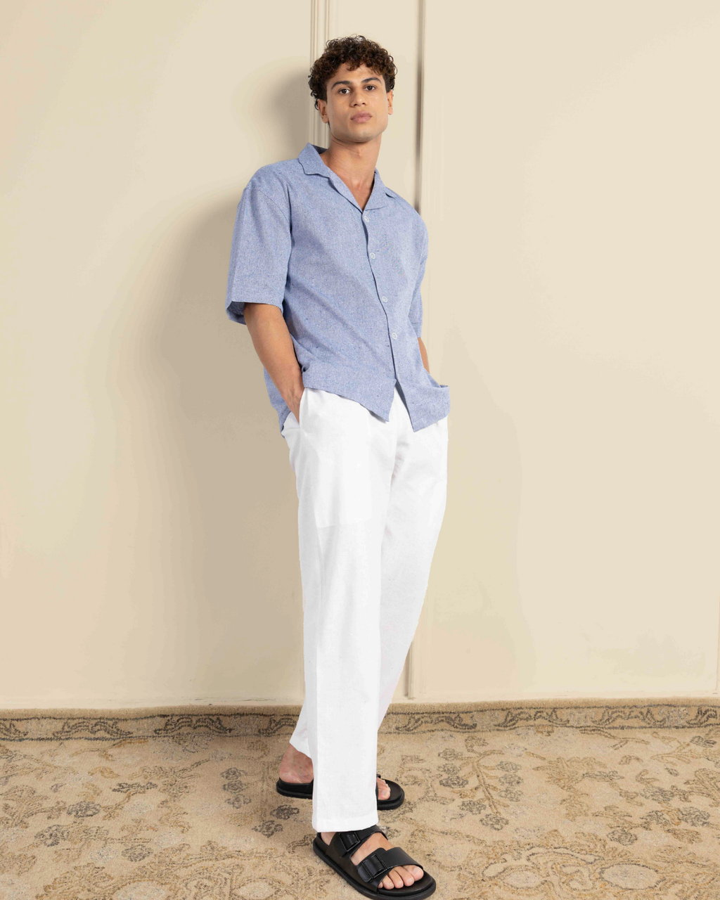 Sage Grey Renewed Cotton Resort Co-ord Set