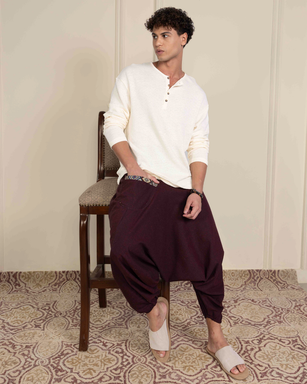 Aladdin Low Crotch Harem Pants