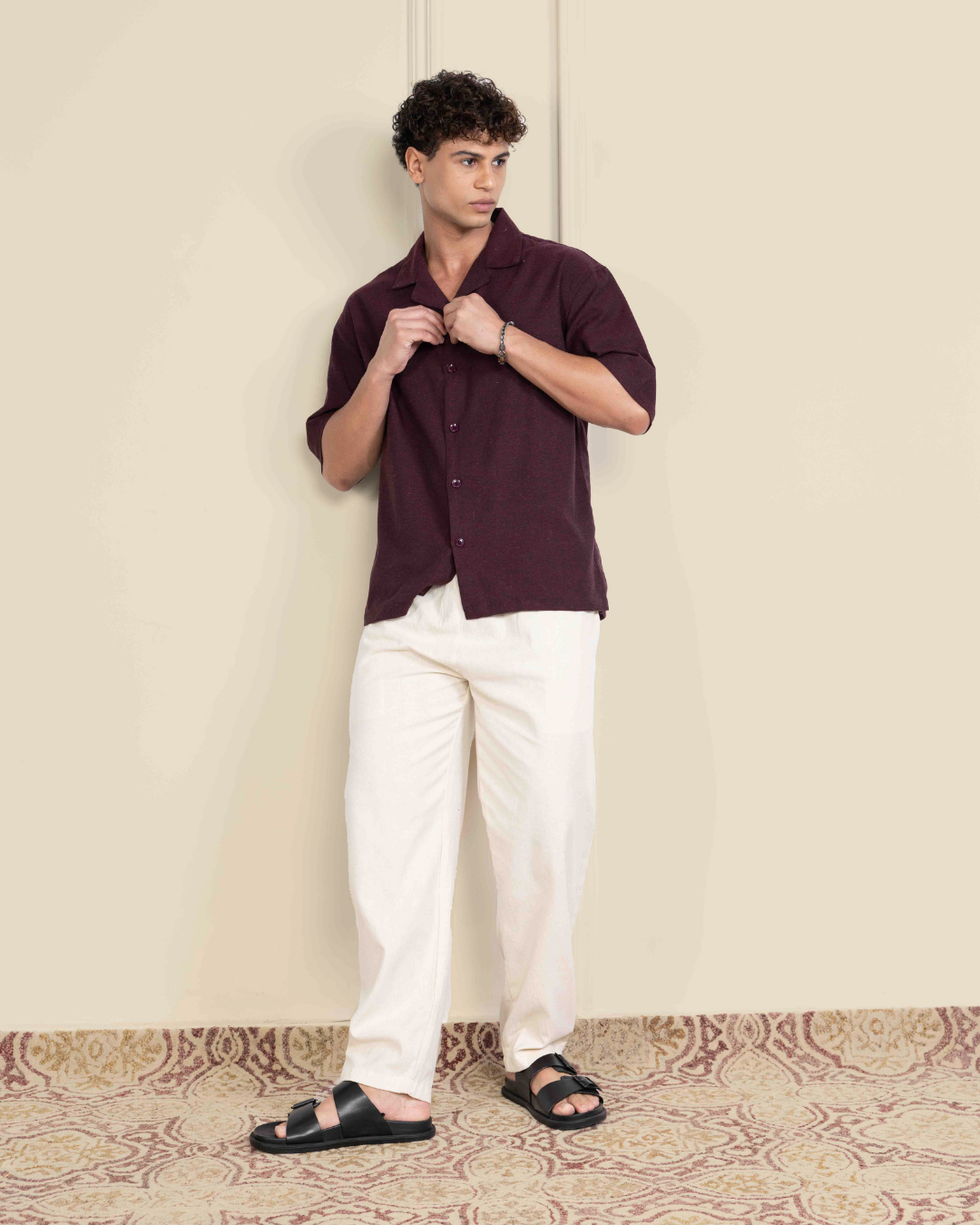 Sage Grey Renewed Cotton Resort Co-ord Set