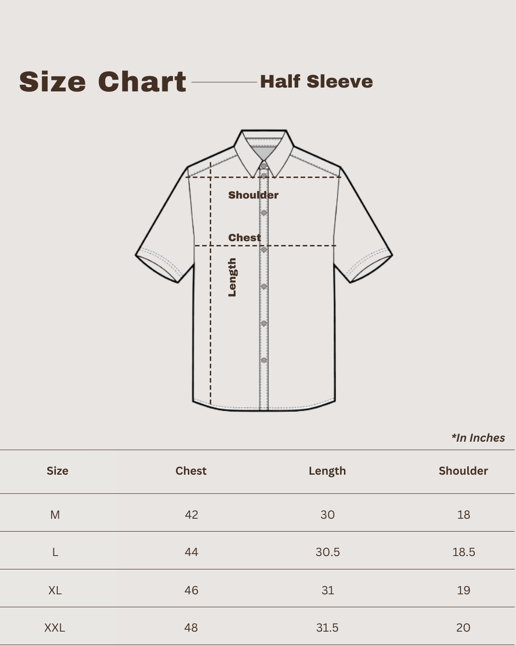 Half Sleeves Shirt.