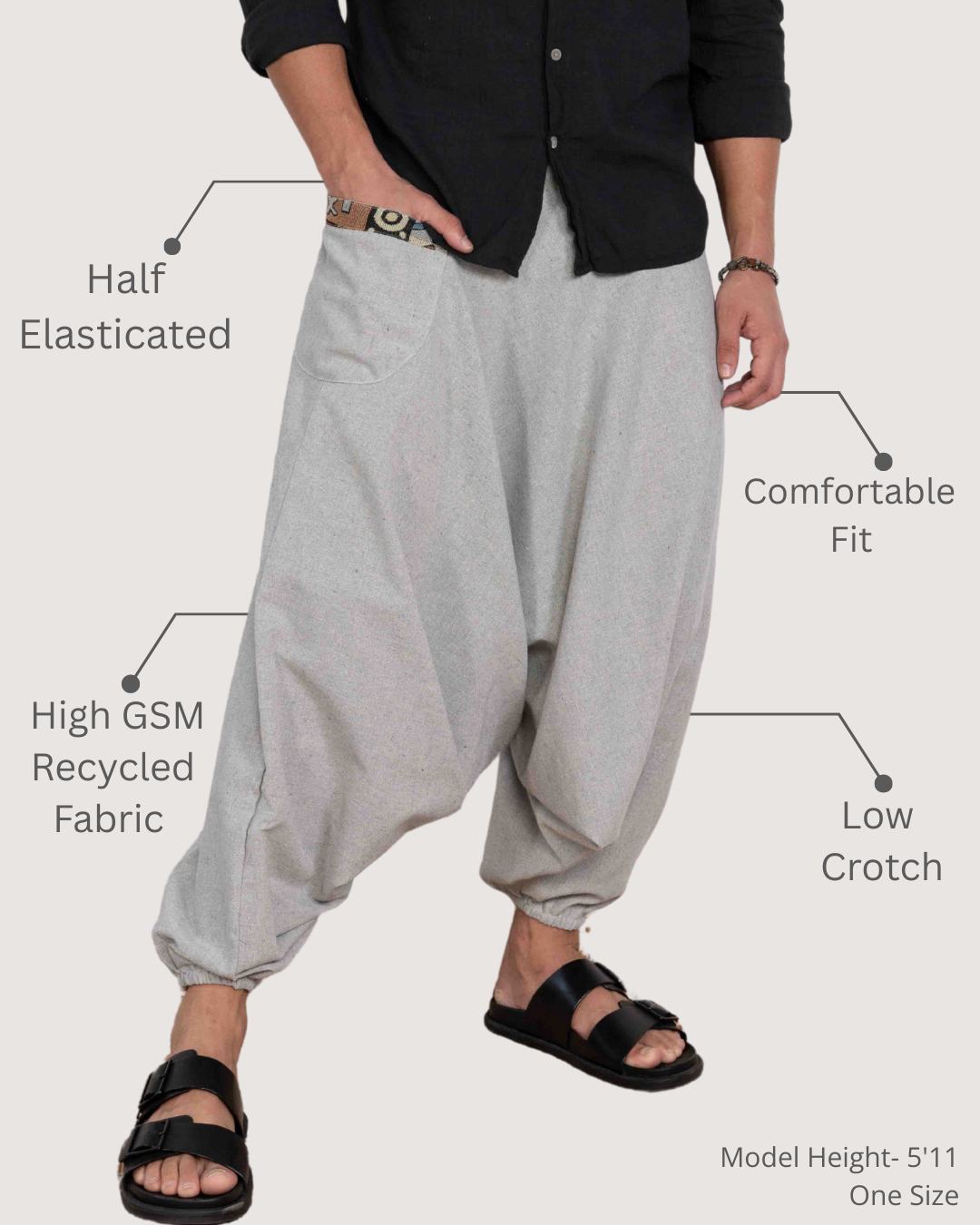 Aladdin Low Crotch Harem Pants