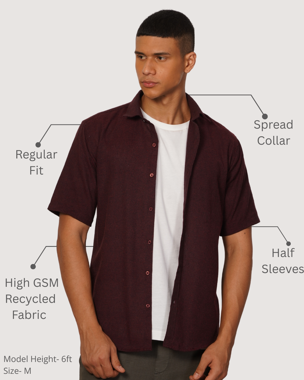 Half Sleeves Shirt.