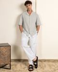 Sage Grey Renewed Cotton Resort Co-ord Set