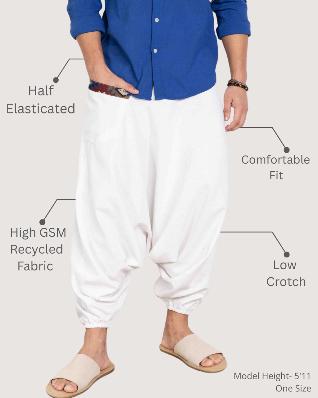 Aladdin Low Crotch Harem Pants