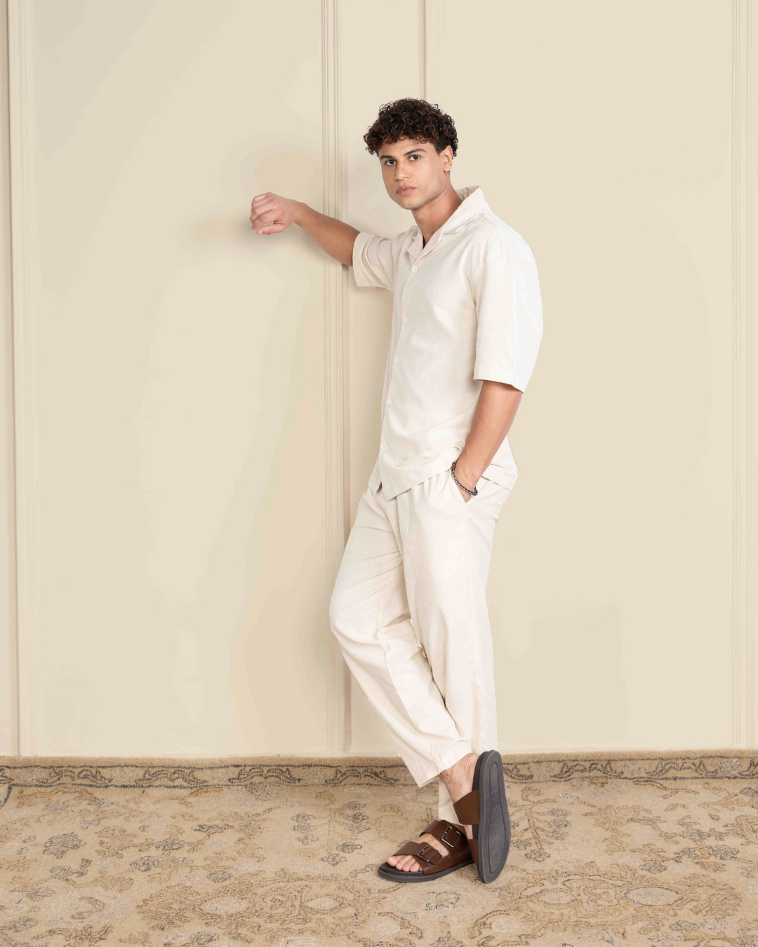 Sage Grey Renewed Cotton Resort Co-ord Set